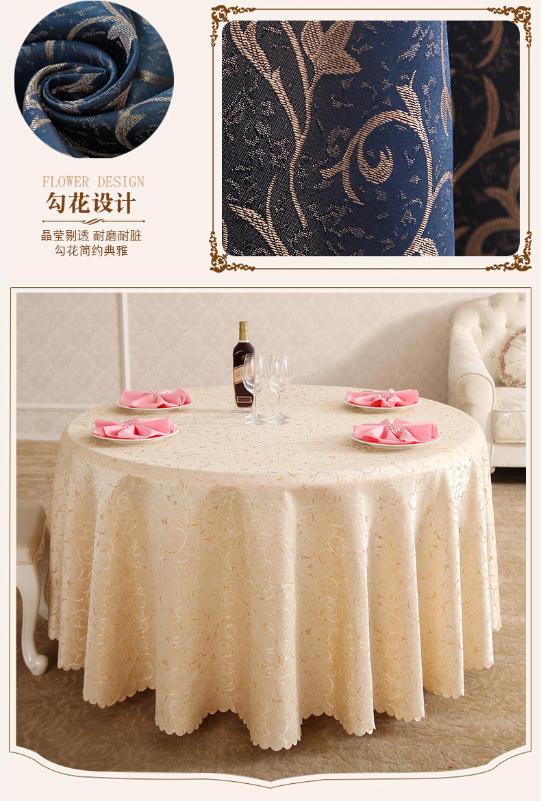 Khăn trải bàn khăn trải bàn nhà hàng khách sạn vải bảng vải bàn ăn lục địa lớn vòng khăn trải bàn khăn trải bàn nhà quanh khách sạn - Khăn trải bàn khăn trải bàn chống thấm nước
