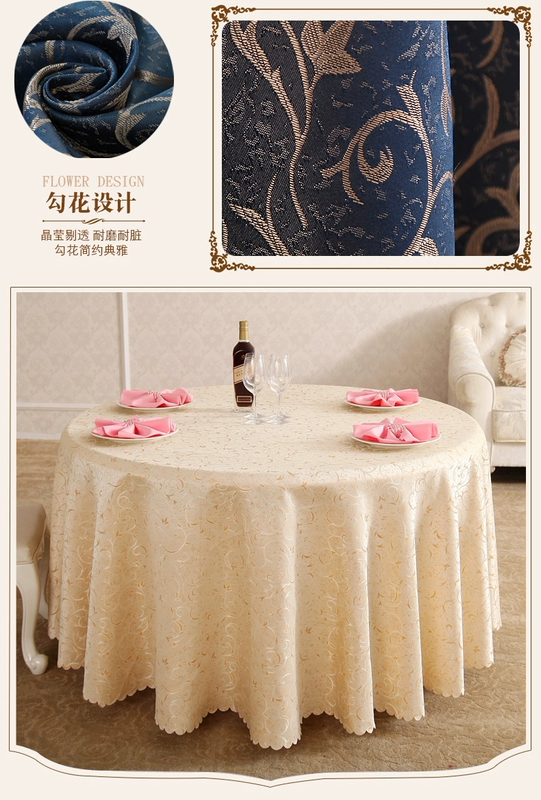 Khăn trải bàn khăn trải bàn nhà hàng khách sạn vải bảng vải bàn ăn lục địa lớn vòng khăn trải bàn khăn trải bàn nhà quanh khách sạn - Khăn trải bàn khăn bàn tròn
