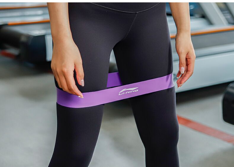 Li Ning stretch belt fitness female hip circle rope yoga tension belt resistance belt Squat thin leg hip abuse artifact