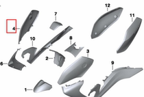 C650GT side trim upper right side original accessories