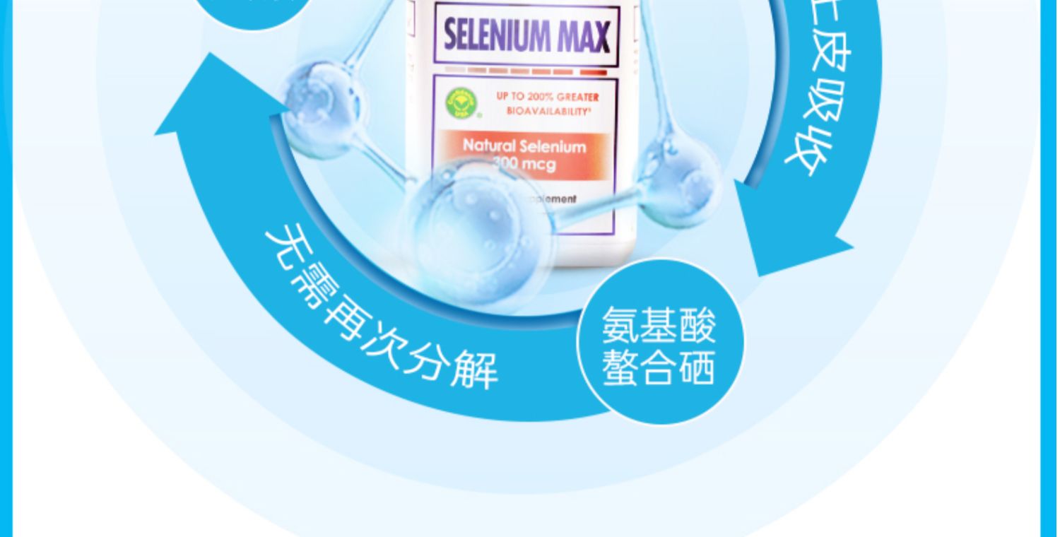 美国进口硒片补硒麦芽硒非酵母维e片