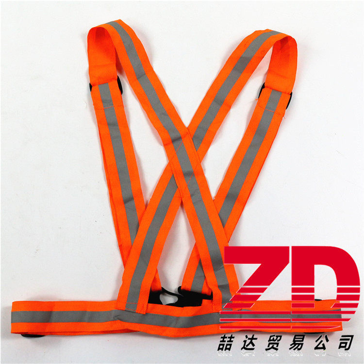 Foreign trade Europe and America hot selling reflective holding baby bag riding night running luminous vest clothes outdoor sports waistcoat safety clothing spot