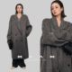 MPAM mid-length alpaca wool lazy style double-sided wool coat
