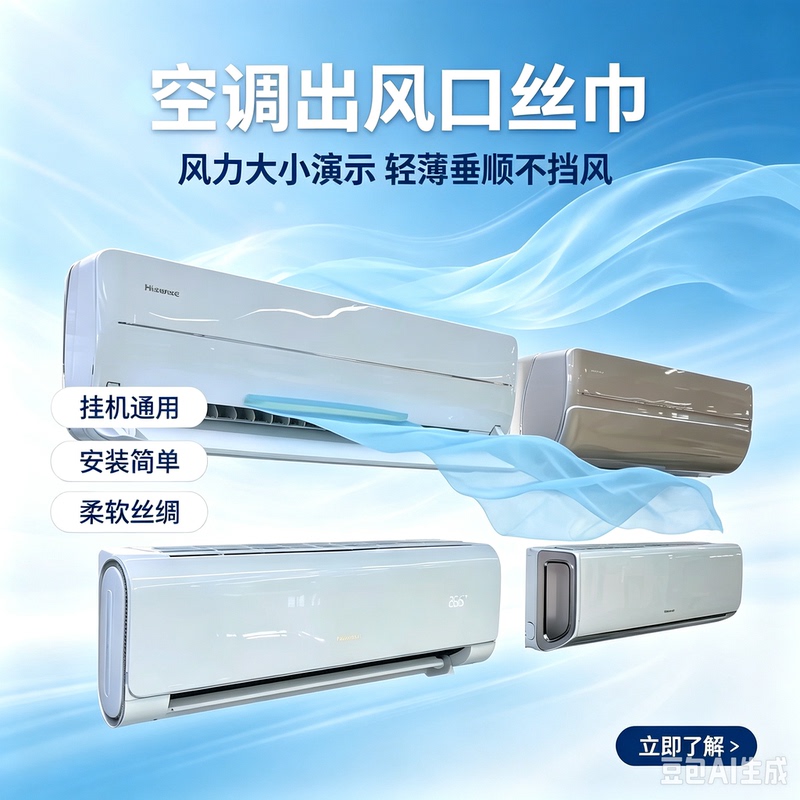Air Conditioning Demonstration Gauze Hanging on the Air Outlet to Show Wind Strength, Silk Cloth Wind Resistance Demonstration Prop Air Conditioning Demonstration Gauze Hanging on the Air Outlet to Show Wind Strength, Silk Cloth Wind Resistance Demonstration Prop
