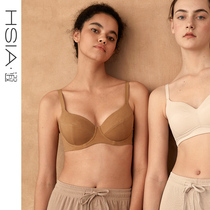 HSIA ya thin underwear women comfortable 120SPima cotton Full Cup glossy big size big chest small bra