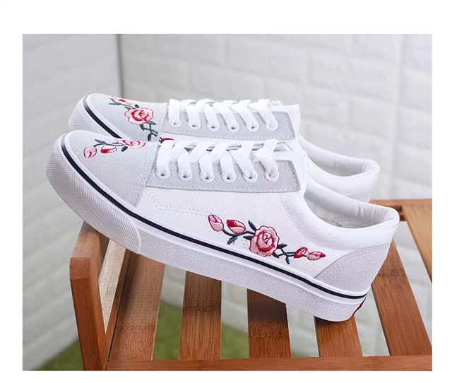 Mùa hè thoáng khí sinh viên đường phố chụp giày đen Harajuku ulzzang thêu bảng giày thủy triều phiên bản Hàn Quốc của giày vải xấu xí dễ thương phụ nữ
