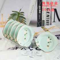 Plate 8 Inch Ceramic Dish Pan Creative Chinese Rice Dish Home Irregular Dinner Plate Microwave plate 4 clothes