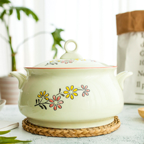 Home 9 Inches Large Size Soup Pan Day Style Ceramic Big soup Bowl Microwave Cutlery Cutlery Cutlery large noodle bowl
