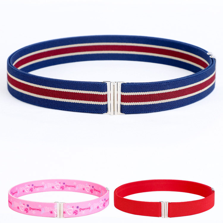 25mm small middle child with elastic rubber band waist belt student baby military training table performance pants with down jacket and waist