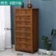 Tủ ngăn kéo Địa Trung Hải gỗ rắn phòng khách cũ retro Mỹ ngăn kéo lưu trữ tủ phòng ngủ lưu trữ năm hoặc sáu ngăn kéo - Buồng tủ quần áo lắp ráp