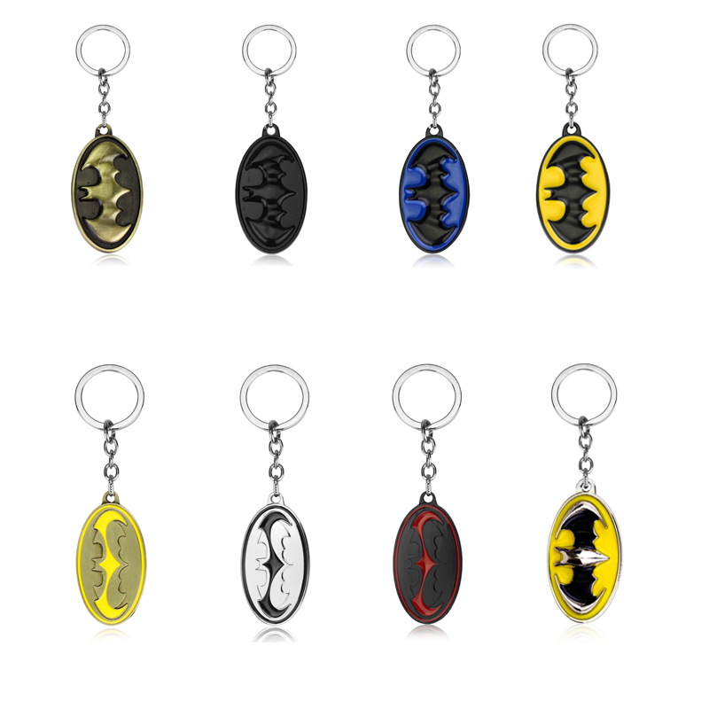 European and American Film and Television Peripherals Dc Justice League Batman Bat Logo Creative Keychain