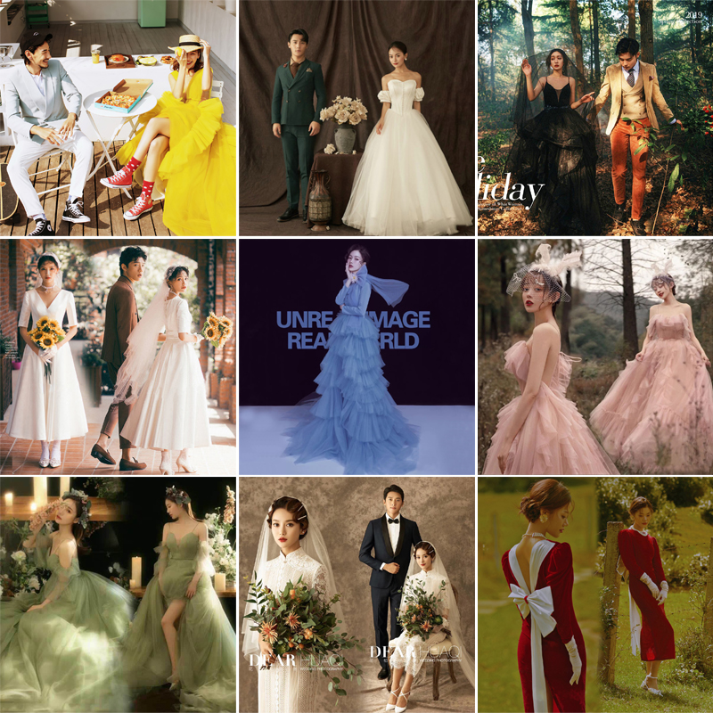 Wedding dress suitable for photo sessions, clothing for beloved, small princess costume
