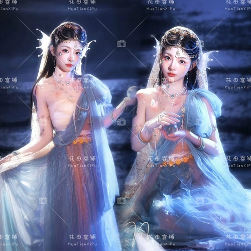 Русалка принцесса Западный регион Wuji Elf Photo Версия Na Sanya Seaside Travel Photography Photograph