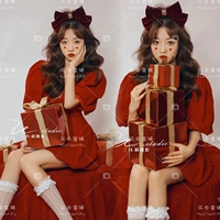 Платье, носки, аксессуар для волос, 52 размер