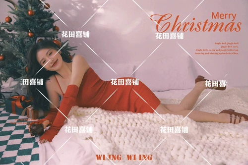 Новая рождественская красная ретро -ретро Гонконг Фото одежда мода Новая годовалая атмосфера Сенсора частная домашняя художественная фотография Служба спектакля