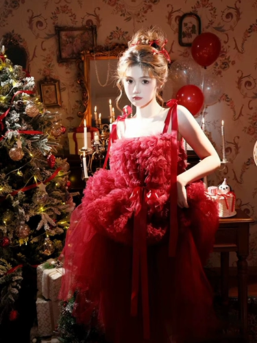 Фотостудия, новая крытая красно-белая снежная сцена, рождественская тема, фотоодежда, осенняя и зимняя фотография в стиле чистой похоти, художественные фотографии
