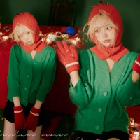 Шапка, свитер, перчатки, шерстяные шорты, гольфы, 39 размер