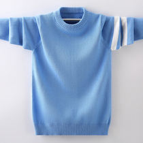 2022 new boy sweater spring and autumn thin section middle and big childrens cotton bottoming shirt foreign style childrens knitted sweater Korean version