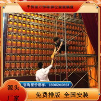 Temples temples and Taoist temples dedicated to thousands of Buddha niches thousands of Buddhas walls underground palaces memorial tablets aluminum alloy Buddhist niches imitation glazed small Buddha statues