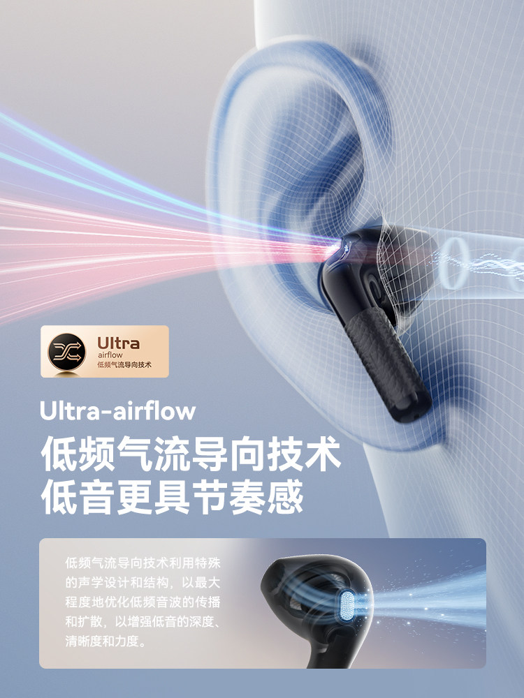 Edifier Huazai Evo Air Semi-In-Ear True Wireless Bluetooth Headphones with Noise Reduction, Suitable for Xiaomi, Apple, and Huawei
