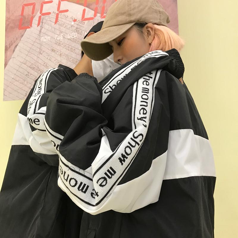 Insidal thương hiệu đường phố cao hip-hop áo gió thể thao Mỹ nam và nữ thư khâu áo khoác sinh viên hoang dã áo khoác dây kéo áo khoác nam 2 lớp cao cấp