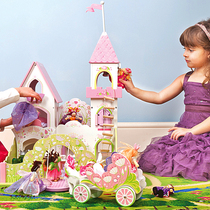 Spot UK Le toy van wooden unicorn carriage Bella Fairy Palace Elf Castle