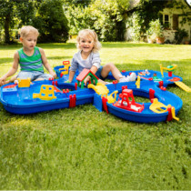 Domestic spot German Aquaplay simulation River outdoor rafting water Port Bridge play water Beach