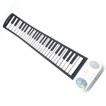 Soft portable folding 49-key hand-rolled piano thickened for female beginners students boys and children practice piano with horn