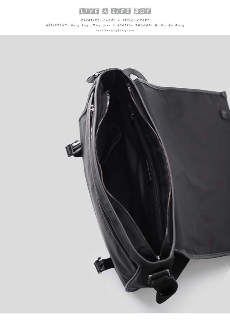 Túi xách nam FANCY 2019 Mới Bắc Âu Đơn giản Flip Messenger Bag Túi đeo vai không thấm nước 28831 - Túi của con người túi gucci nam