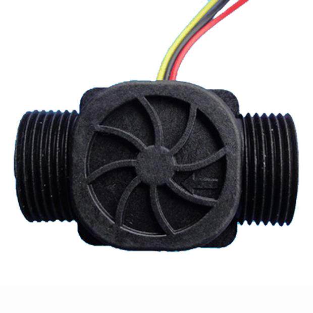 Hall 6 water splitting flow meter sensor G3 4 impeller flow meter water control machine small kitchen treasure hot water 60% DN20-Taobao