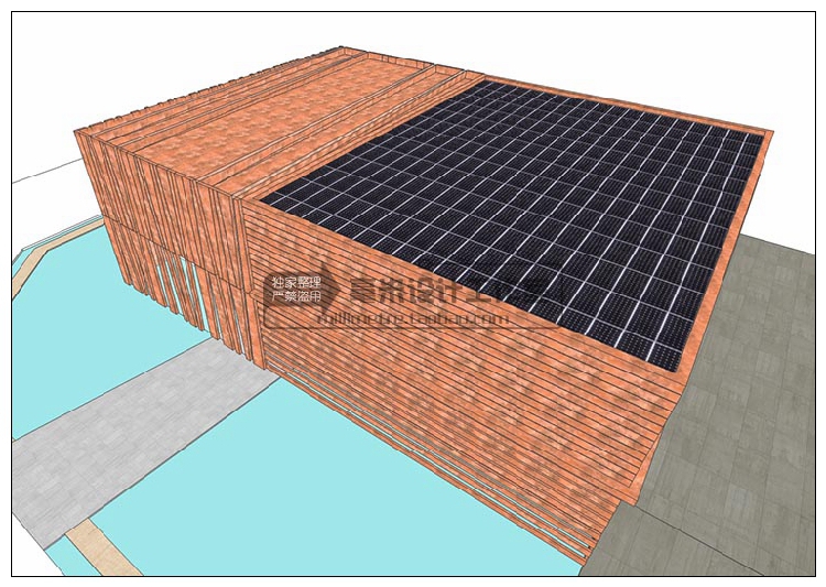 DB08237 电影院剧场SU模型 剧院音乐厅礼堂现代欧式 sketchup建...-4