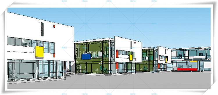 SJ040SU幼儿园模型库素材建筑方案 sketchup模型景观设计-17