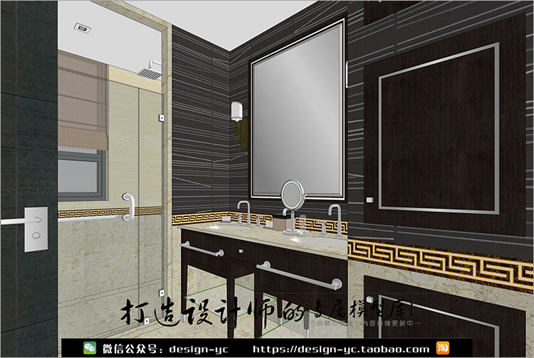 YC0046 SU场景模型草图大师模型室内3d模型sketchup组件素材库...-1