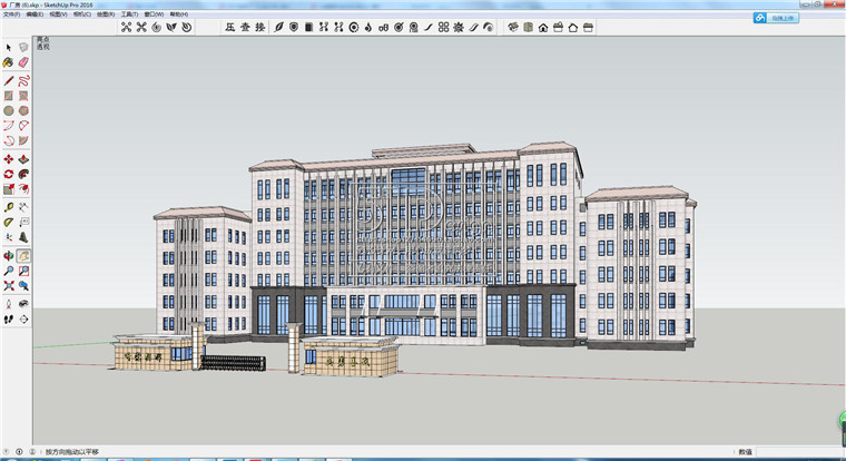 SU00006厂房工业区设计老厂房改造创业园SU模型sketchup草图大...-5