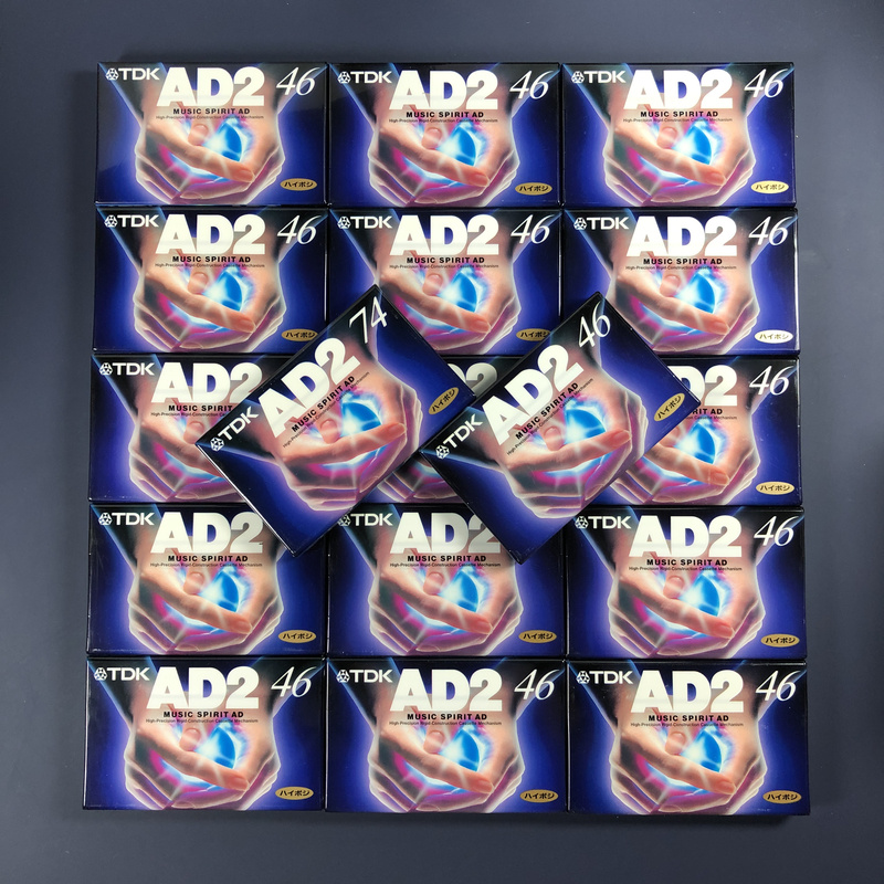 Tdk Ad2 Class Ii Magnetic Tape Cassette Brand New Blank Tape for Old-Fashioned Tape Recorders New Product