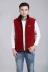 Áo vest nam và nữ tăng mùa thu và mùa đông lông cừu siêu thị dụng cụ áo liền quần quảng cáo vest vest hai mặt áo khoác lông Áo vest cotton