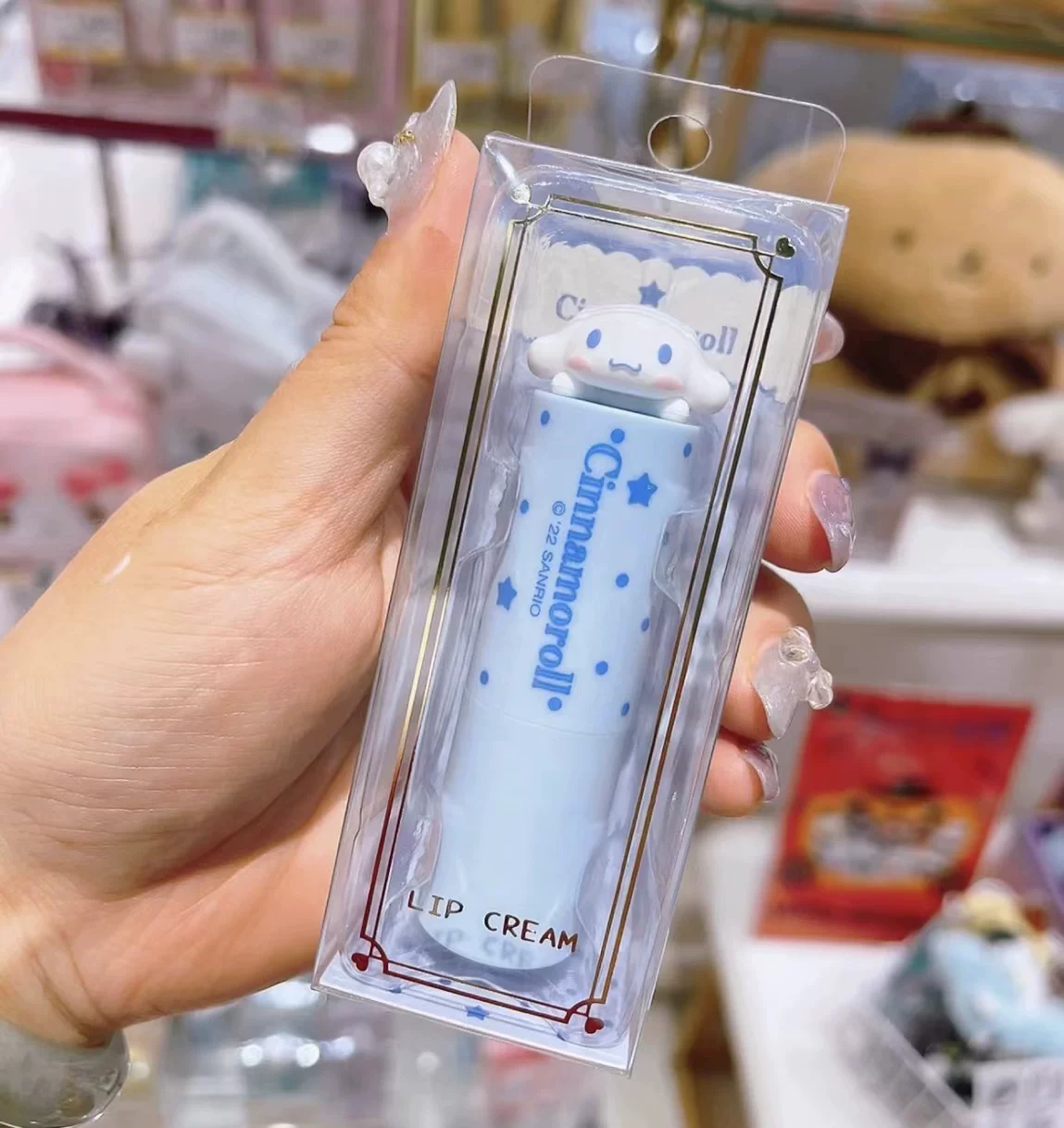 Sanrio, японский увлажняющий бальзам для губ, крем для рук, 3г
