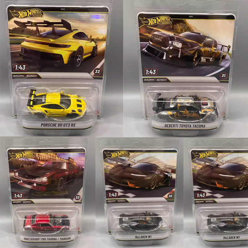 Hot Wheels 1:43 Cultural Collection Toyota Mclaren W1 Porsche Gt3 Sports Car Alloy Car Model Hmd41