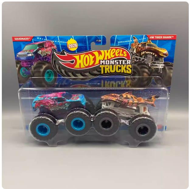 Hot Wheels Wild Bigfoot Series Two-Pack Fyj64 Boys' Alloy Big Wheel Car Toy Off-Road Model