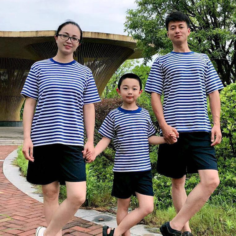 Children's Sea Physical Fitness Suit Children's Training Suit Children's Wear Sea Soul Shirt Parent Dress Travel Performance Suit Summer Camp