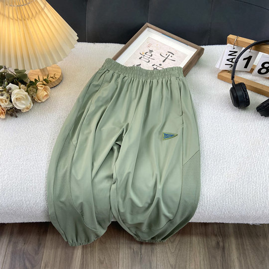 海洋家特价童装 男女童夏款速干裤儿童防蚊裤长裤中大童薄款裤子