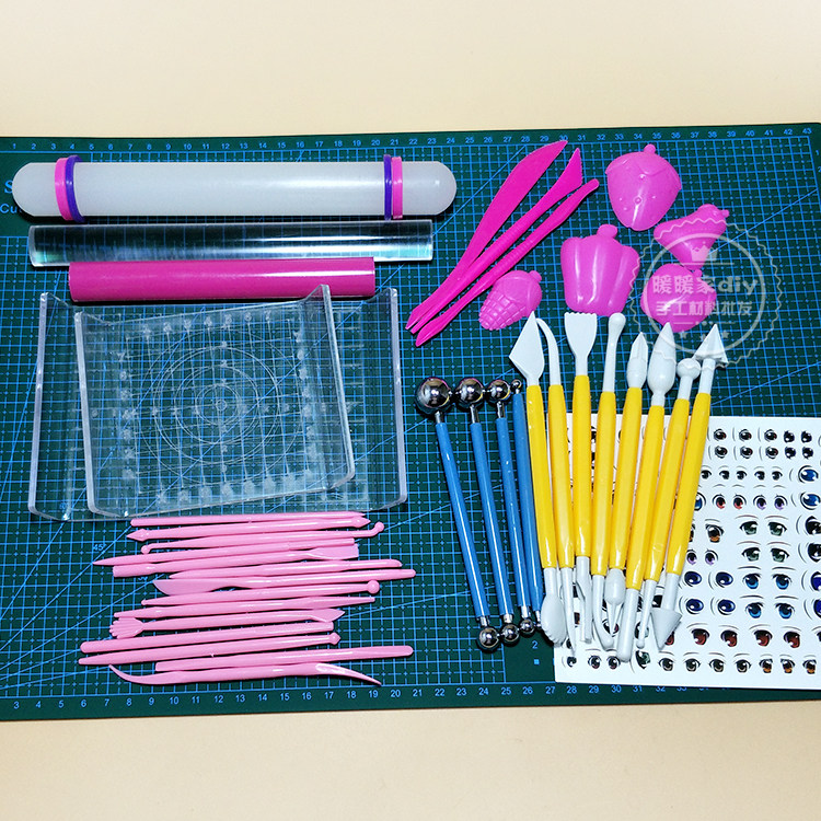 Clay stick Clay stick Ultra light clay soft clay tool Plastic PC clay rolling pin DIY color clay rolling pin tool