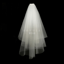 Wedding veil female bride veil headdress super fairy simple short photo Forest retro new Korean wedding gift