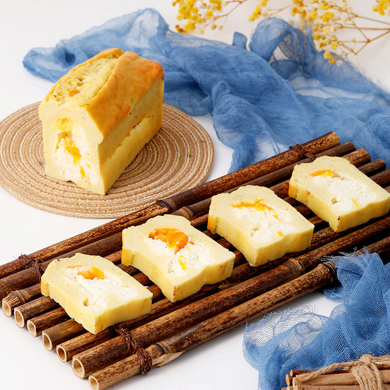 Black Coincidence Coffee Smeared Tea Cranberry Freeze-dried Strawberry Durian Cream Without Flour No Oil Sugar Heavy Pound Cake 500g