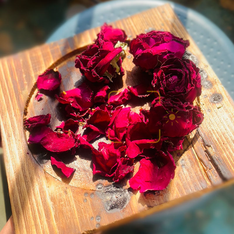 Yunnan Fresh Ink Red Rose Petal Edible Petal Tea Bubble Bath Assured No Sulphur When Season Flowers Freeze-dried-Taobao