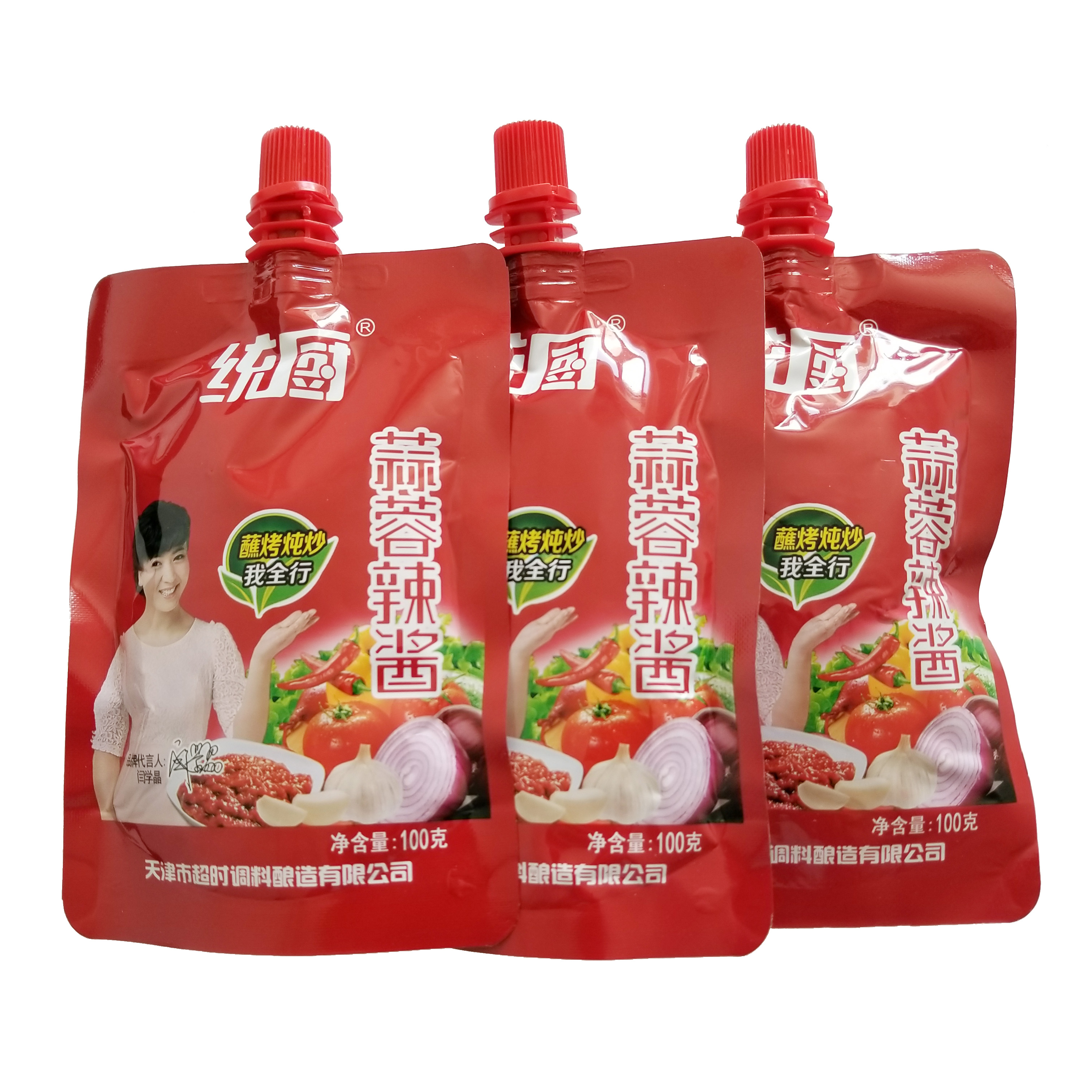 Feng Dana Tong Kitchen brand garlic hot sauce Garlic hot sauce seasoning sauce Bibimbap sauce dipping sauce Barbecue hot sauce 100g