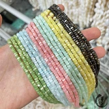 Натуральные синие желтые розовые бусины ручной работы, аксессуар, аксессуары