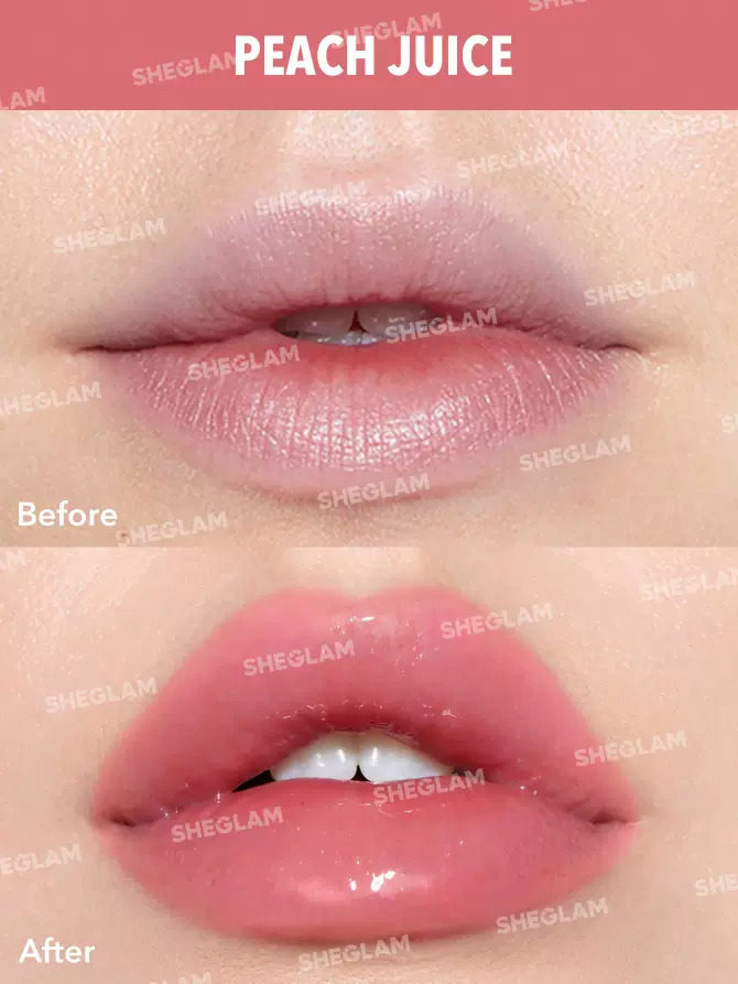 Sheglam Glow Addict Lip Glaze 2 Shades Peach Juice - Taobao product photo 5