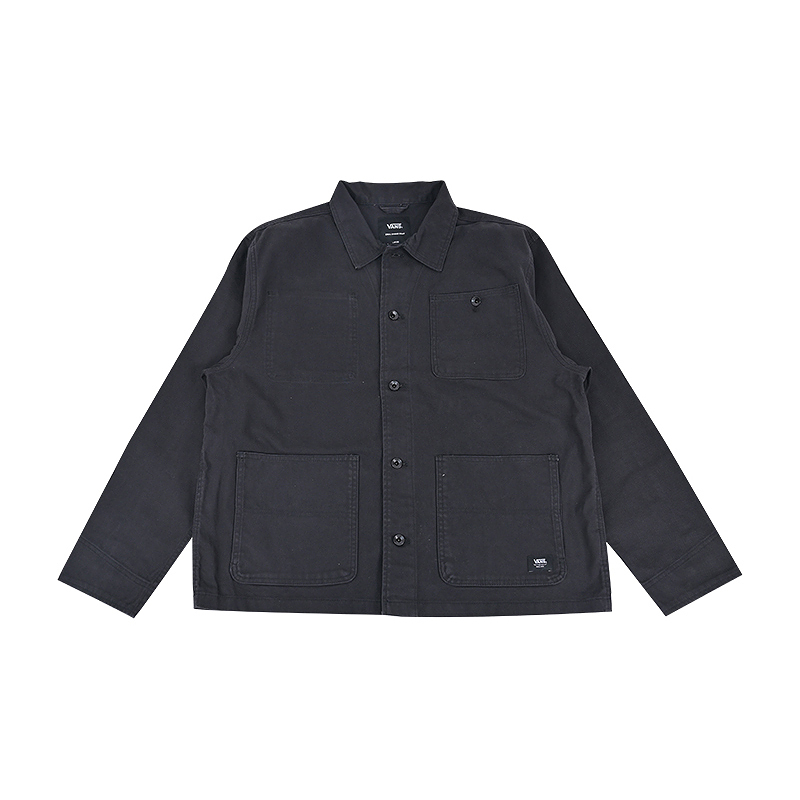 Vans New Men's Fashion Trendy Lapel Jacket Sports Casual Workwear Jacket Vn000Kv1Blk