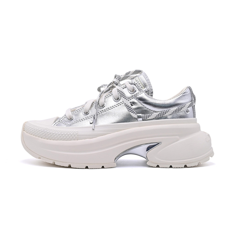 Converse New Small Shark Silver Sports Platform Shoes Couple Casual Shoes A24295C Converse New Small Shark Silver Sports Platform Shoes Couple Casual Shoes A24295C